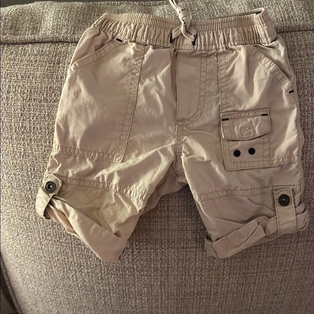 Carter's Tan Cargo Shorts with Elastic Waistband